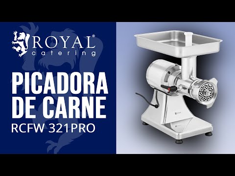 vídeo - Picadora de carne - 220 kg / h - Royal Catering - 900 W