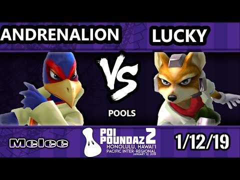 Poi Poundaz 2 - Andrenalion (Falco) Vs. DIG | Lucky (Fox) SSBM Singles Pools
