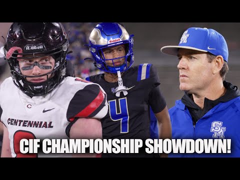 Carson Palmer Coaches Santa Margarita vs Corona Centennial CIF Championship Rose Bowl