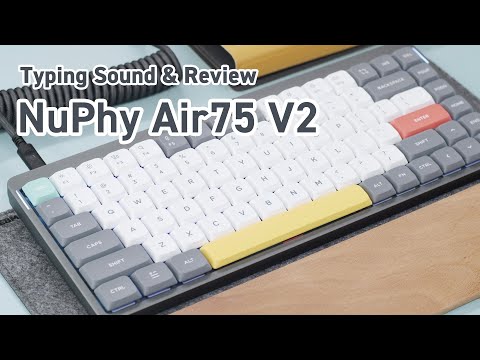 NuPhy Air75 V2 Typing Sound Test & Review | Tape MOD, Case Foam MOD | Wisteria (Tactile) Low Profile