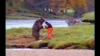 man fighting bear commercial (funny)
