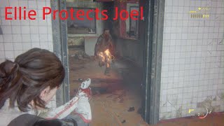 Ellie protects Joel (Grounded) Holdout The Last of Us Part II Remastered