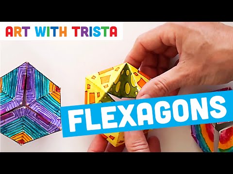 How to Make a Flexagon Tutorial - Art With Trista