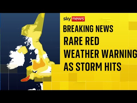 Met Office wind warning in Cornwall upgraded to red 'danger to life' alert