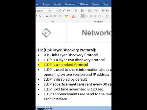1.What is LLDP protocol | Networkforyou | CCNA