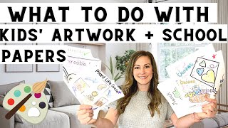 Organize | Manage kids artwork / Manage kids school papers / Paper Clutter