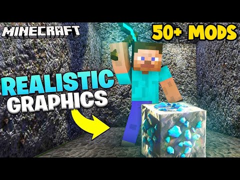 Transforming Minecraft with 50+ mods - INSANE realistic graphics!