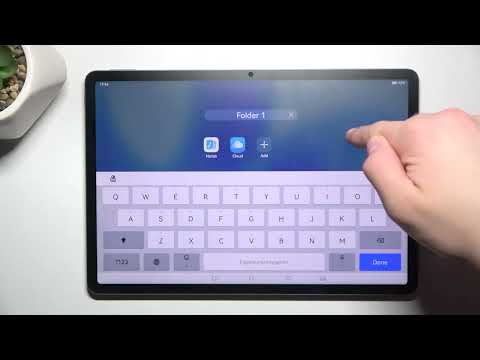How to Create & Manage Home Screen App Folders on HUAWEI MatePad 11.5?