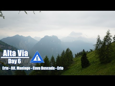 Alta Via 6: day 6  Erto - rif. Maniago - rif. Cava Buscada-Erto, 4k