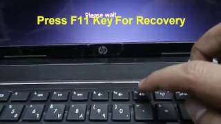 How to RUN Recovery on HP Pavilion g6,