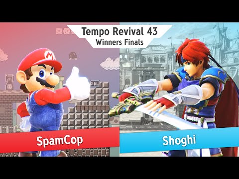 Tempo Revival 43 - SpamCop (Mario) Vs. Shoghi (Roy, Byleth) - Winners Finals - Smash Ultimate