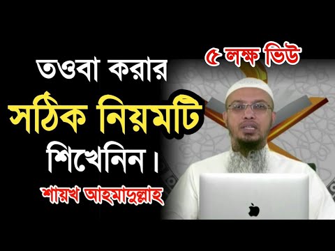 তওবা করার সঠিক নিয়ম l Touba Korar Sothik Niom l Shaikh Ahmadullah l BDHR Media