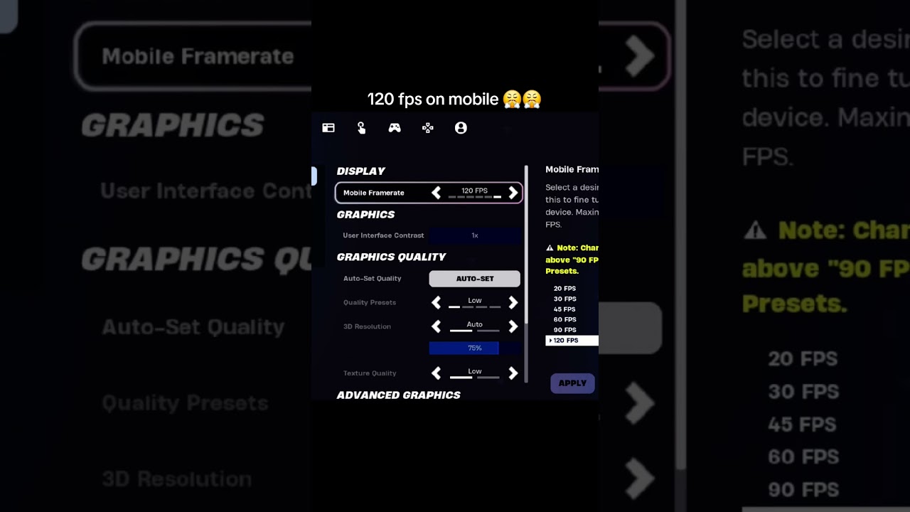 120 fps on fortnite mobile with the brand new Samsung Galaxy S25 FE 😱😱