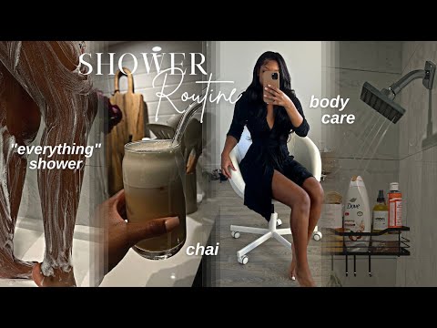 MORNING SHOWER ROUTINE | PRACTICING SELF CARE | &quot;everything shower&quot;   fav products