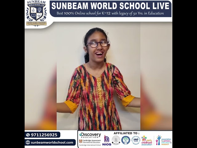 Sunbeam World School Students Celebrate Hindi Divas 🎉