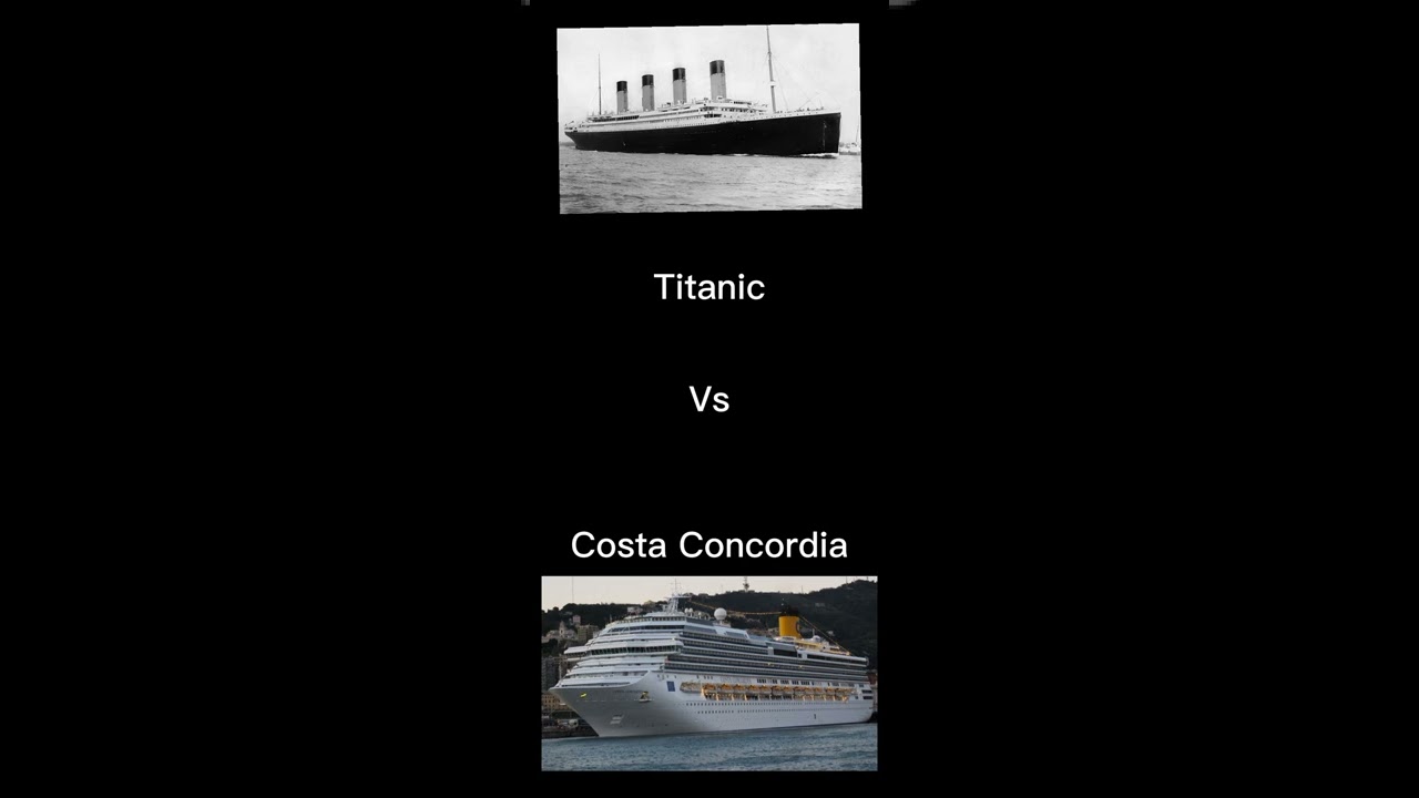 Titanic vs Costa Concordia