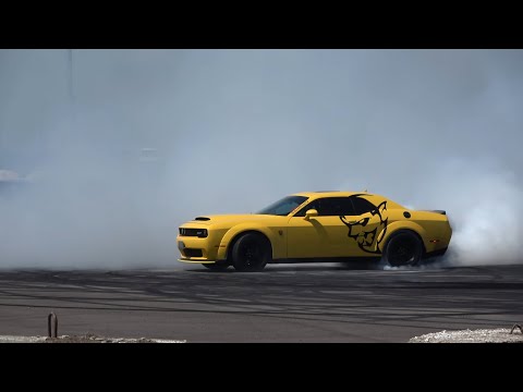 Dodge Demon Burnout The COMPLETE SMOKE SHOW - better then a Demon 170?