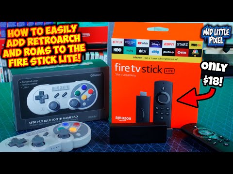 Make The Amazon FIRE STICK LITE A Retro Gaming Machine EASILY! How To Add RetroArch & Roms!