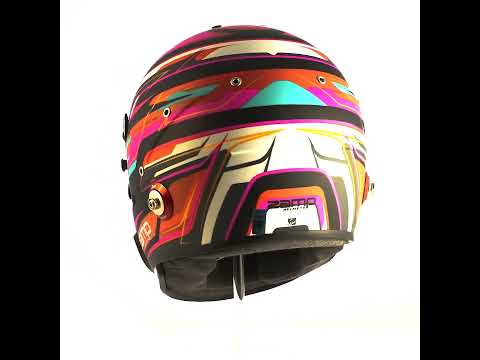 ZAMP RZ 70E SWITCH RED/BLACK/BLUE - FIA & SNELL APPROVED HELMET