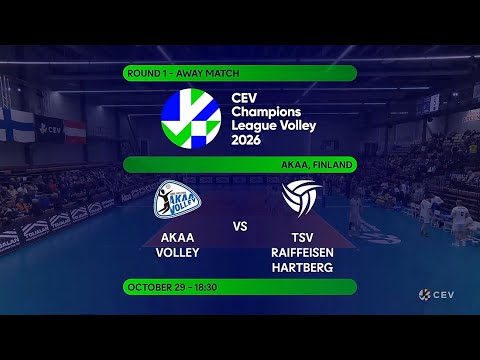 AKAA Volley (FIN) vs TSV Raiffeisen HARTBERG (AUT) 3 - 1
