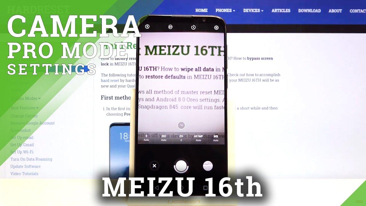 How to Use Camera Pro Mode in Meizu 16th – Take Professional Pictures
