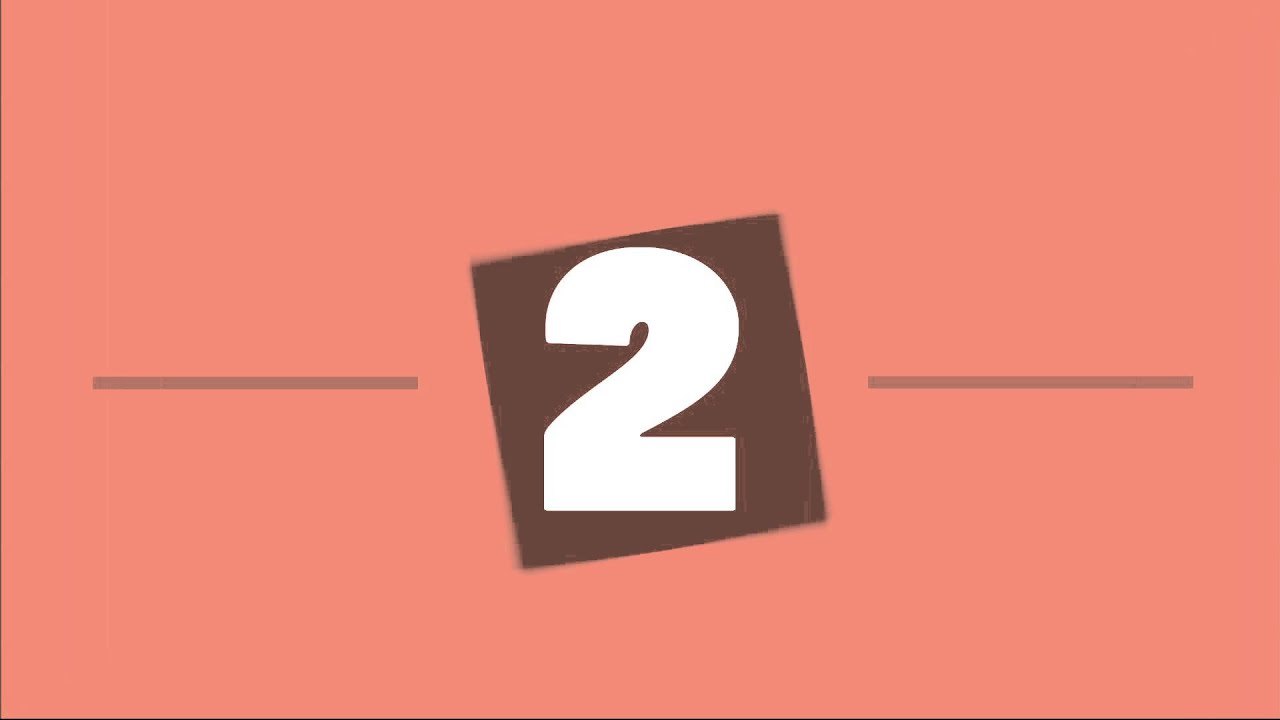 Flat Design Motion graphic - countdown