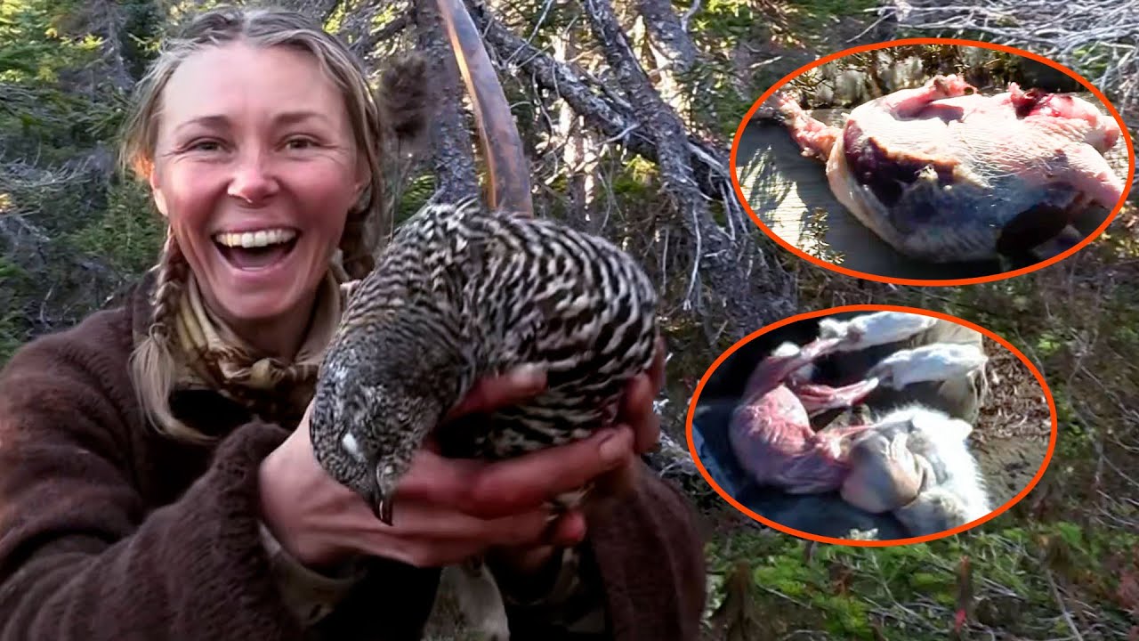$500k Wilderness Survival Prize: She Savors Delicious Chicken Soup Outdoors With Her Hunting Skills.