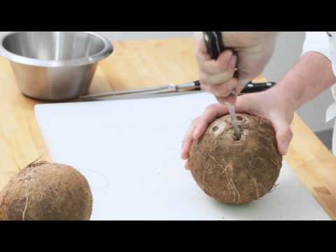 comment ouvrir une noix de coco a la maison