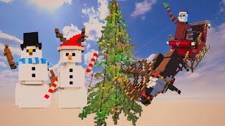 I save Christmas from evil snowmen! (Teardown mods gameplay)