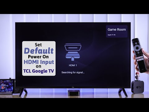 How To Make TCL Google TV Default to HDMI Input! [POWER ON]