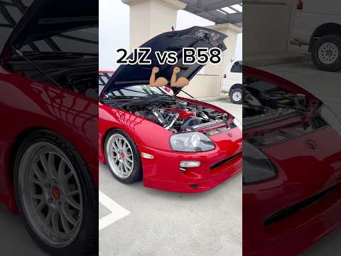 2JZ vs B58!💪🏽👑 #bmw #b58 #toyota #2jz #modified #tuning #turbo #upgrade #comparison #competition