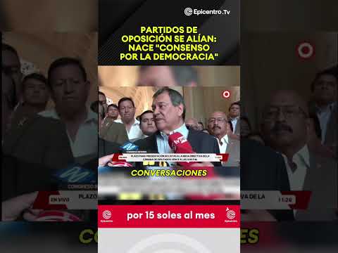 Partidos de oposición se alían: 