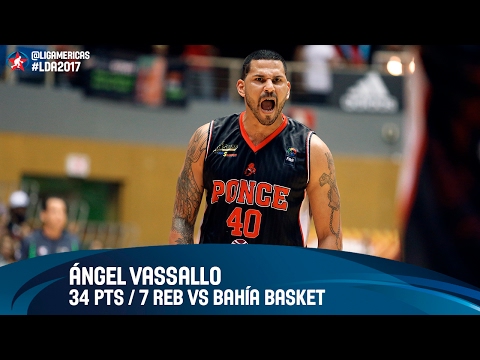Angel Vassallo 34 PTS / 7 REB vs Bahía Basket - Grupo D - DIRECTV Liga de las Americas 2017