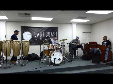 Adam Deitch drum clinic at East Coast Drums - part 1