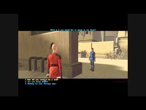 Let's Play Kotor Part 28. Landing On Tatooine