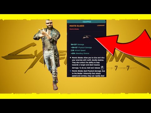 Cyberpunk 2077 - HOW TO GET FREE LEGENDARY MANTIS BLADES IN (UNDER 3 MIN) !!!
