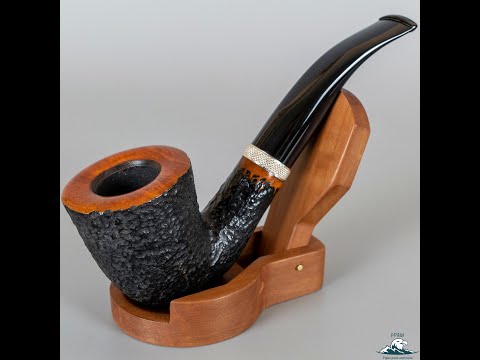 Unsmoked Venini Rusticated Bent Dublin 9mm