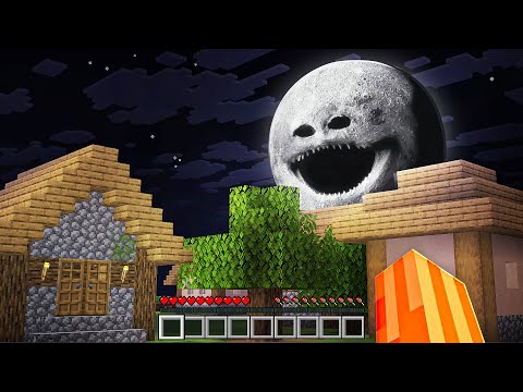 The MOON IS COMING CLOSER and EATING MY Minecraft WORLD