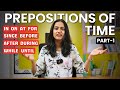 Preposition Of Time Part 1 Preposition Series English Speaking Basic Grammar Prepositions