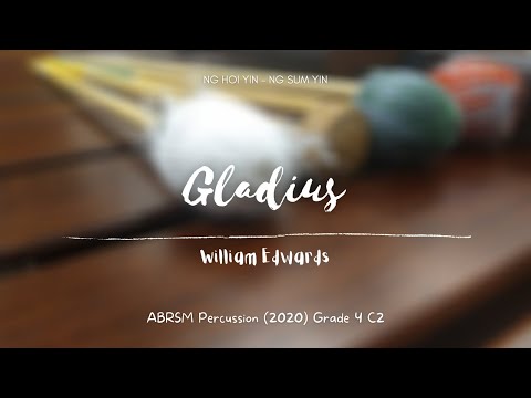 ABRSM Percussion 2020 Grade 4 C2 - Gladius, by Edwards