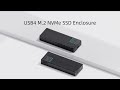 Hagibis USB 4.0 40Gbps M.2 NVMe SSD Enclosure Thunderbolt 4/3  ASM2464PD External Hard Drive Case