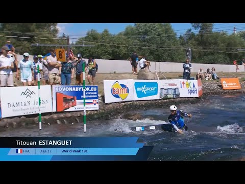 Titouan Estanguet France U23 Semi-Final 2024 ICF Canoe-Kayak Slalom Junior & U23 World Championships