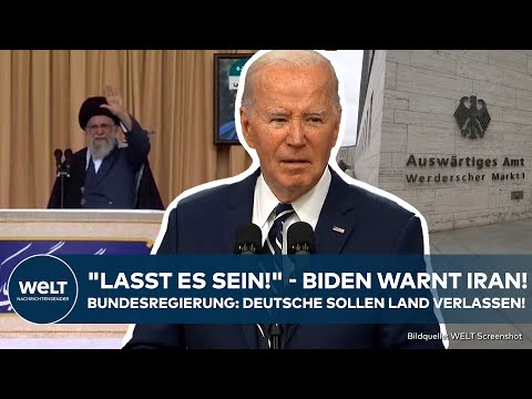 KRIEG IN NAHOST: Greift der Iran Israel an? Biden "Eher früher als später!" Auch Deutschland warnt!
