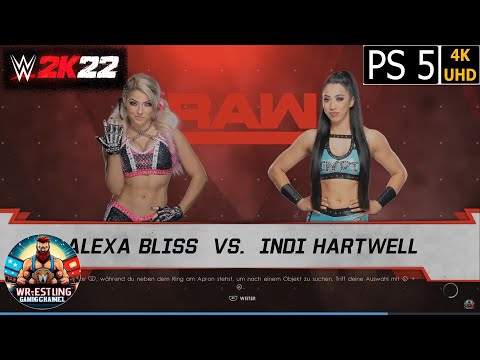 WWE 2K22 - Alexa Bliss vs Indi Hartwell - PS5