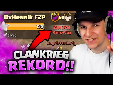 VÖLLIG IRRE! 😍 ERSTER CLANKRIEG ESKALIERT IM F2P CLAN! 🏆 - Clash of Clans F2P Folge 3