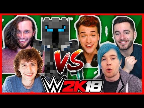 DanTDM vs Stampy vs CaptainSparklez vs PopularMMOs vs SSundee vs Crainer Battle Royal | WWE 2K17