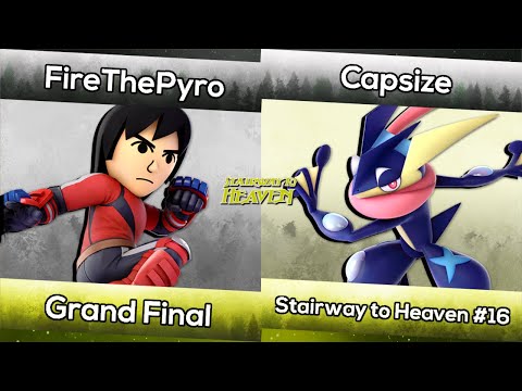FireThePyro (Mii Brawler) vs. Capsize (Greninja) | Stairway to Heaven #16 | Smash Ultimate Grands