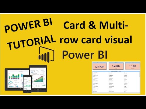Power BI card and multi row card visualization | power bi card visual ...