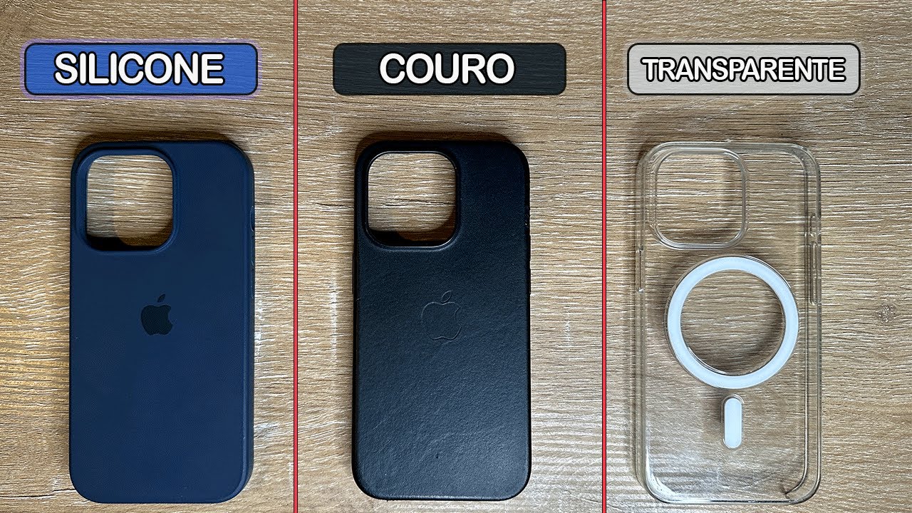 QUAL A MELHOR CAPA PARA SEU IPHONE?  | Capa de couro VS Capa de Silicone VS  Capa Transparente |