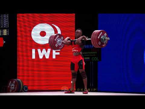 Andres Caicedo Piedrahita (77) - 182kg Clean and Jerk @ 2015 Senior World Championships